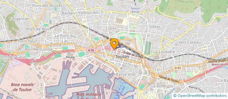 localisation de l'entreprise CAAP1.COM  TOULON