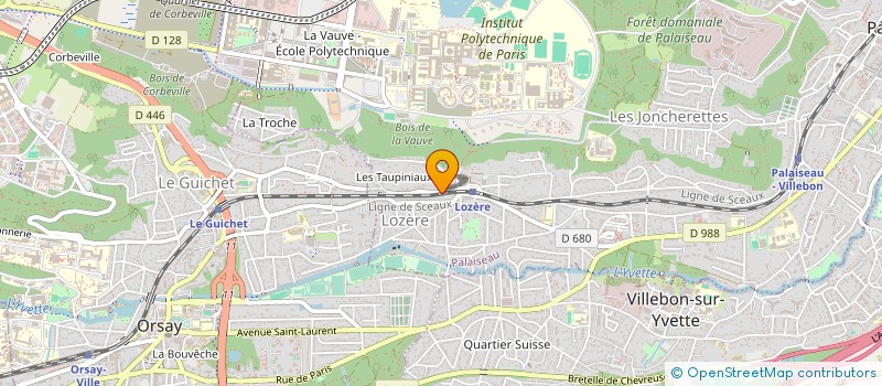 localisation de l'entreprise CAAPP à PALAISEAU