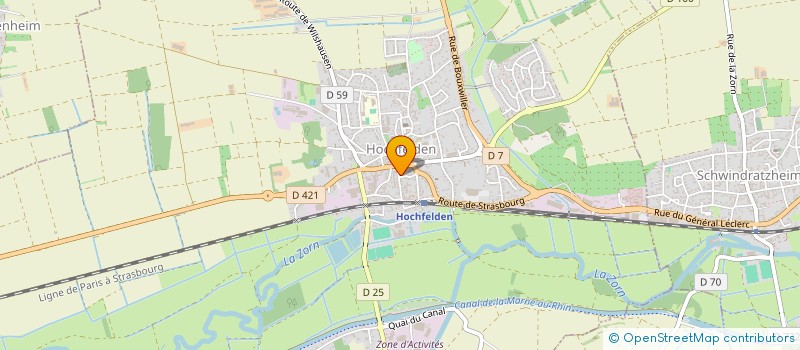 localisation de l'entreprise CAAPS  HOCHFELDEN