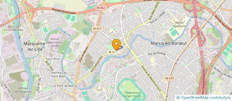 localisation de l'entreprise CAAT à MARCQ-EN-BARŒUL