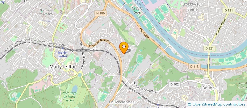 localisation de l'entreprise CAAT IMMOBILIER  LOUVECIENNES