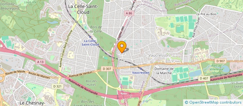 localisation de l'entreprise CAATF à VAUCRESSON