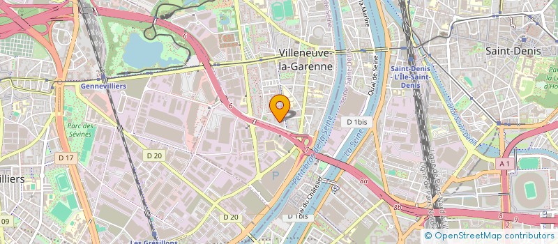 localisation de l'entreprise CAB 34 à VILLENEUVE-LA-GARENNE