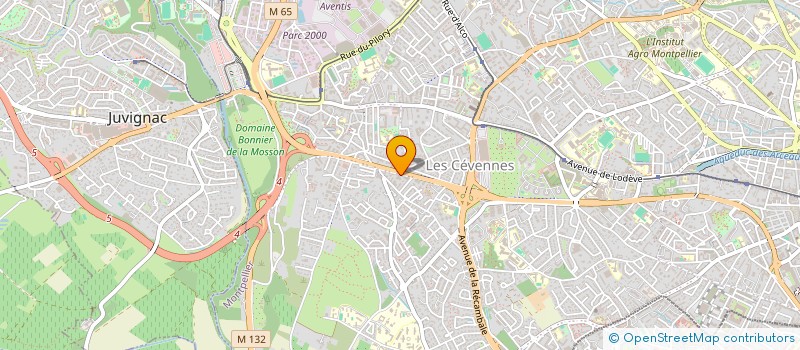 localisation de l'entreprise CAB à MONTPELLIER