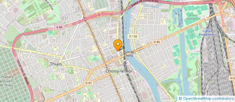 localisation de l'entreprise CAB'ABER à CHOISY-LE-ROI
