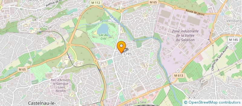 localisation de l'entreprise CAB AUDIT EXPERTISE METHODE - A.E.M.  LE CRES