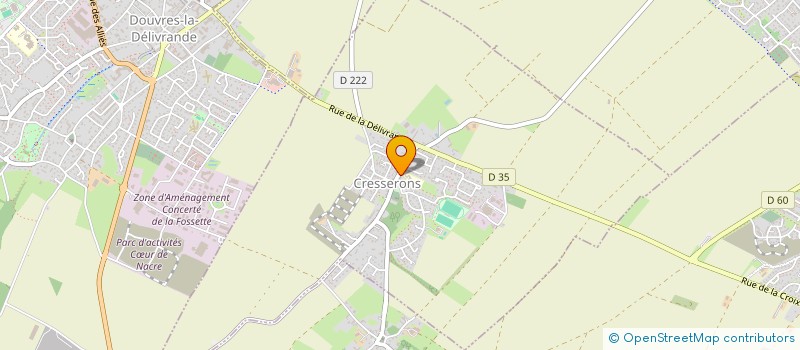 localisation de l'entreprise CAB'AVENTURES à CRESSERONS