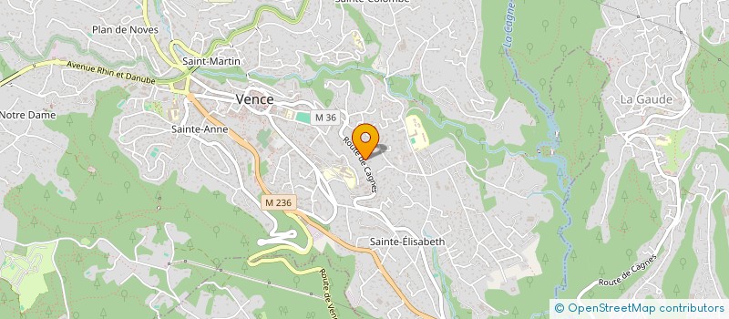 localisation de l'entreprise CAB AZUR AIRPORT à VENCE