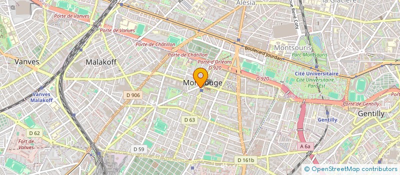 localisation de l'entreprise CAB BEL AIR à MONTROUGE