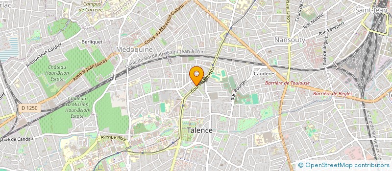 localisation de l'entreprise CAB COM à TALENCE