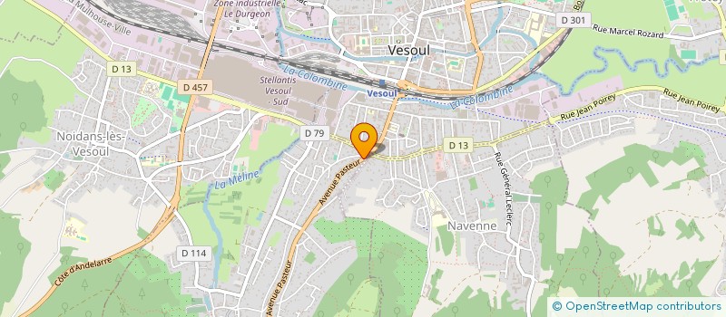 localisation de l'entreprise CAB'COMPTA  ECHENOZ-LA-MELINE