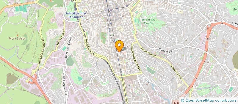 localisation de l'entreprise CAB D'ARCHITECTES P.TASSIN ET ASSOCIES  SAINT-ETIENNE