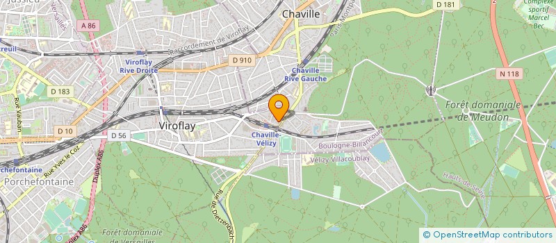 localisation de l'entreprise CAB DE DIAGNOSTICS TECH IMMOBILIERS  VIROFLAY