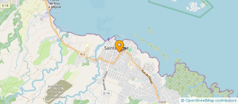 localisation de l'entreprise CAB DENTAIRE DOCTEUR CHANRION SELARL  SAINTE-ROSE