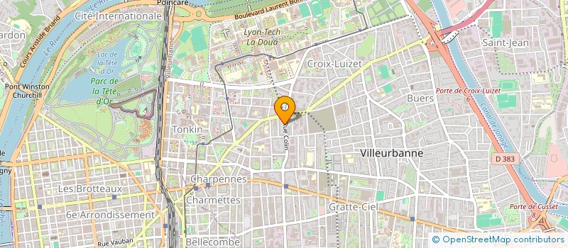 localisation de l'entreprise CAB DENTAIRE PHILIPPE VARON  VILLEURBANNE