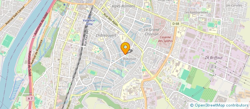 localisation de l'entreprise CAB DES DOCTEURS MASSOL ET NOUVELOT à VALENCE