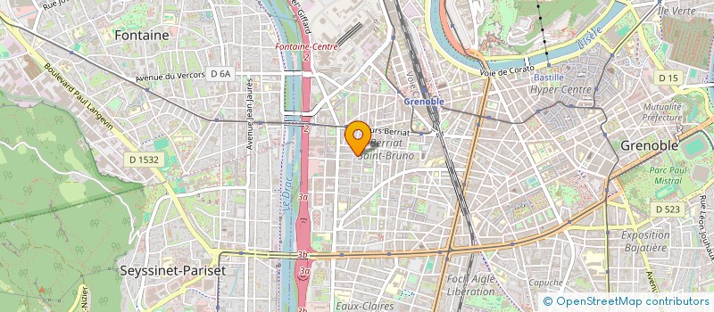 localisation de l'entreprise CAB DEVELOPPEMENT CROISSANCE INDIVIDU à GRENOBLE