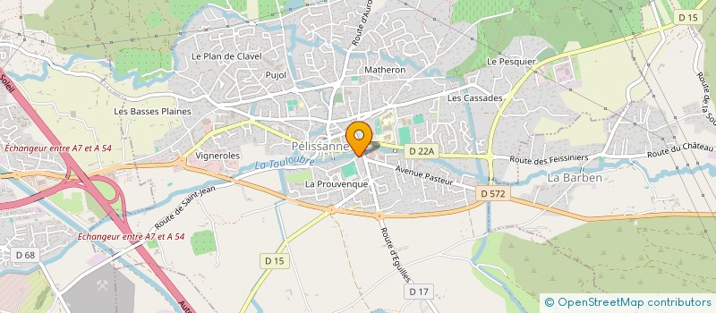localisation de l'entreprise CAB DRIVER SERVICE à PELISSANNE