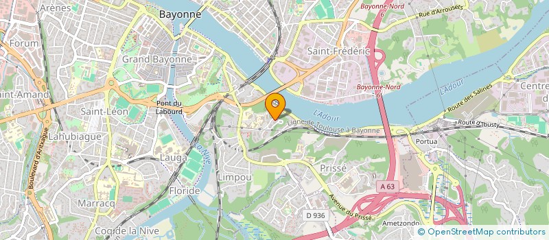 localisation de l'entreprise CAB'ELEC à BAYONNE