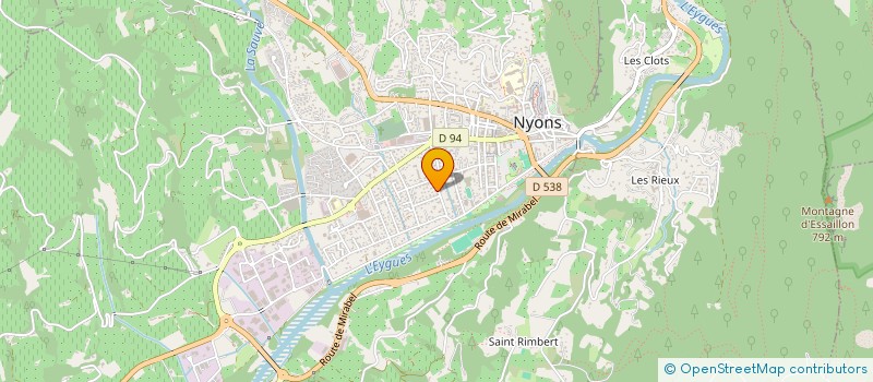 localisation de l'entreprise CAB EPELLY P SCP GEOMETRES EXPERTS à NYONS