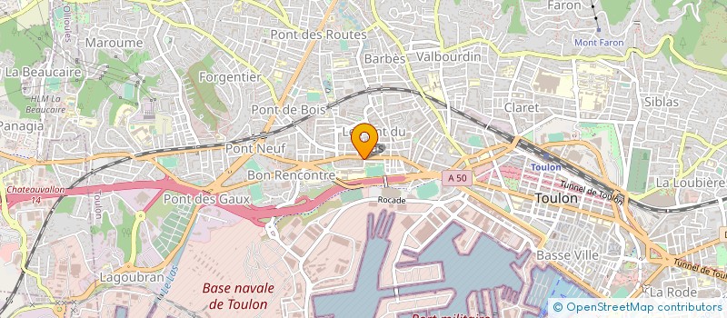 localisation de l'entreprise CAB ETANCHEITE à TOULON