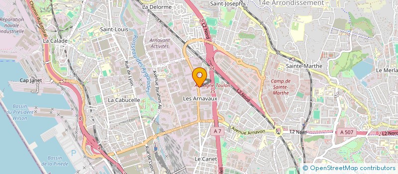localisation de l'entreprise CAB EUROMEDIT DE CONSEIL A L'INTERNATION à MARSEILLE