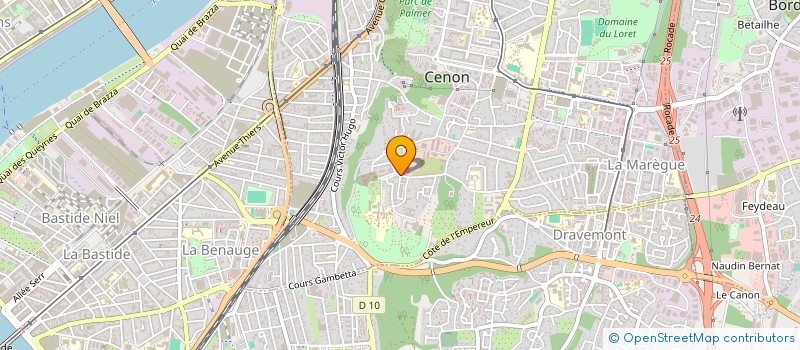 localisation de l'entreprise CAB EUROP  CENON