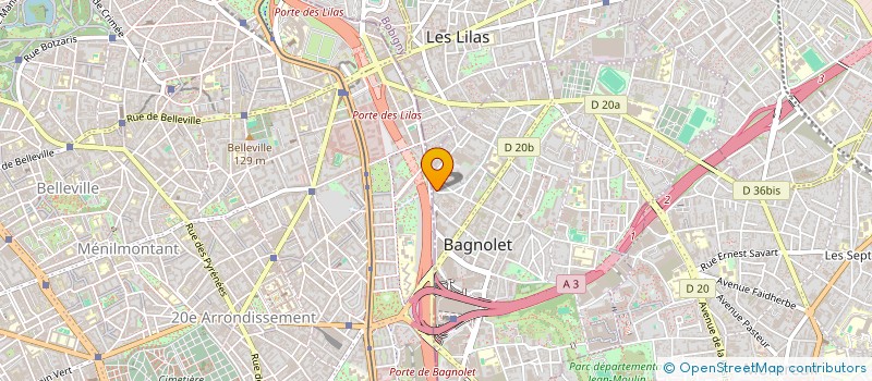 localisation de l'entreprise CAB FOR YOU à BAGNOLET