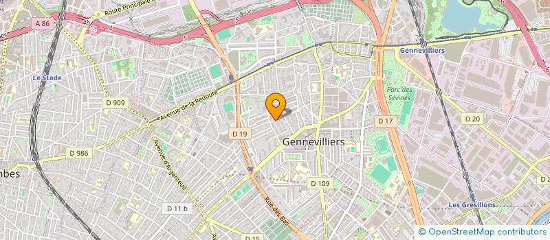 localisation de l'entreprise CAB GUY à GENNEVILLIERS