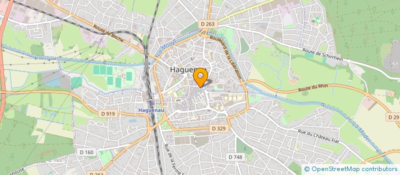 localisation de l'entreprise CAB IMAGERIE MEDICALE DE LA MODER à HAGUENAU