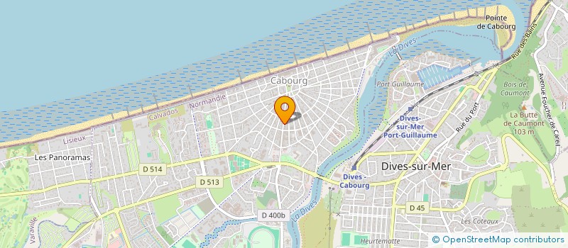 localisation de l'entreprise CAB IMMOBILIER à CABOURG