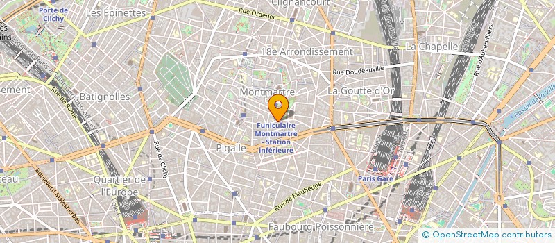 localisation de l'entreprise CAB. INTER MEDICAL DU 19 PLACE ST PIERRE  PARIS