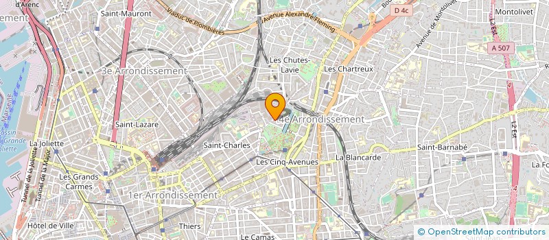localisation de l'entreprise CAB INTERV GARDIENNAGE PROTECTI SECURITE à MARSEILLE