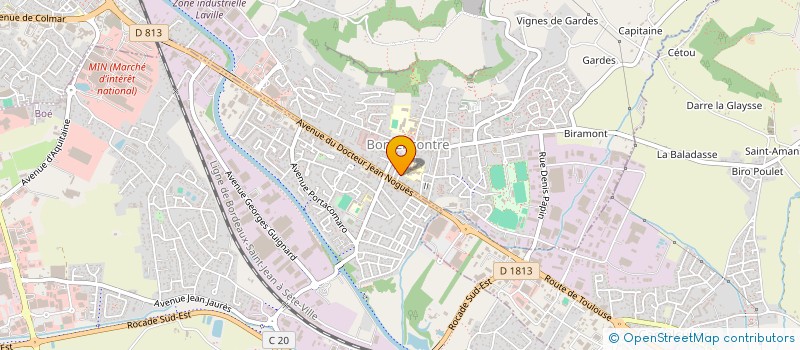 localisation de l'entreprise CAB'INVEST  BON-ENCONTRE