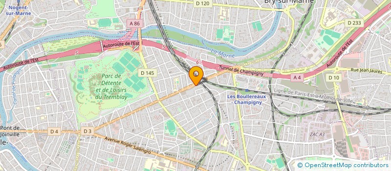 localisation de l'entreprise CAB LADY à CHAMPIGNY-SUR-MARNE