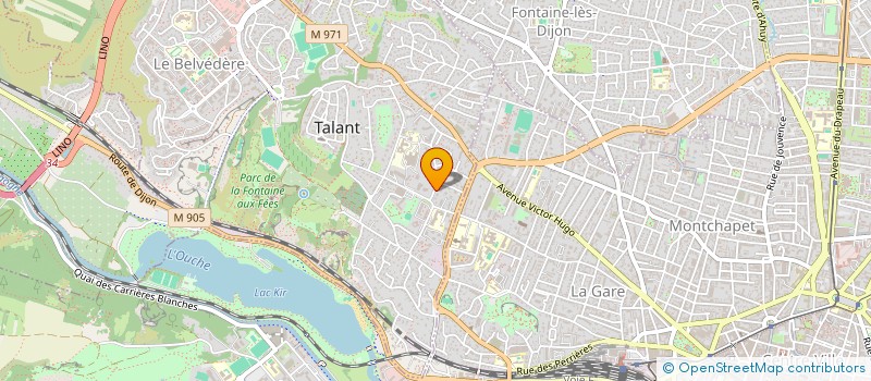 localisation de l'entreprise CAB LES CERISIERS  TALANT