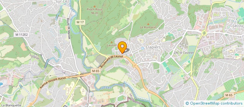 localisation de l'entreprise CAB LEVAIN  CLAPIERS