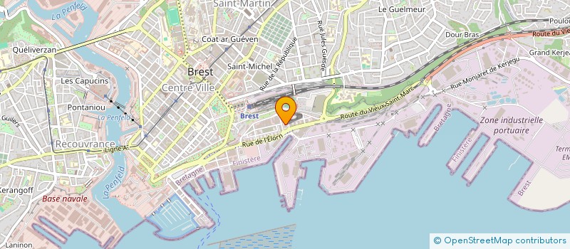 localisation de l'entreprise CAB MAZE-CALVEZ & ASSOCIES à BREST