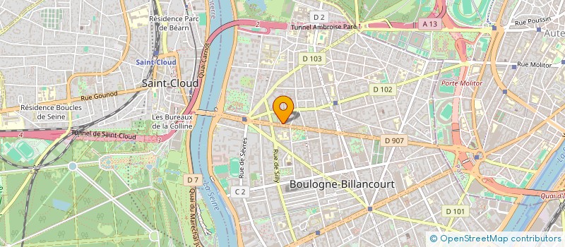 localisation de l'entreprise CAB MCAL ABOULKER MARTIN DOMIN à BOULOGNE-BILLANCOURT