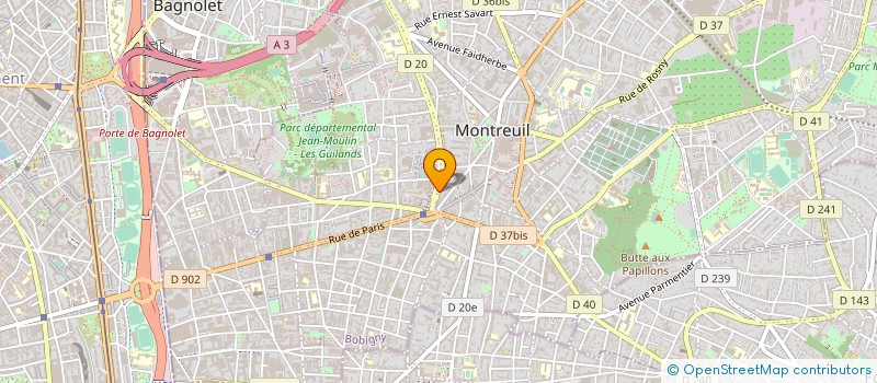 localisation de l'entreprise CAB MED DEVYS COULONDRE GHISLAINE à MONTREUIL