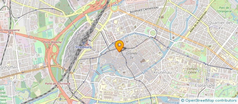 localisation de l'entreprise CAB MED DRS BENICHOU DEUDON COMBE  STRASBOURG