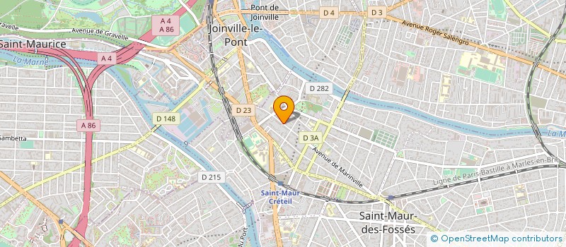 localisation de l'entreprise CAB MED DRS MEGRET FRACHON ET POULAIN à SAINT-MAUR-DES-FOSSES