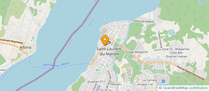 localisation de l'entreprise CAB MED GEN BONNETETE SOULA DE DOMINGO  SAINT-LAURENT-DU-MARONI