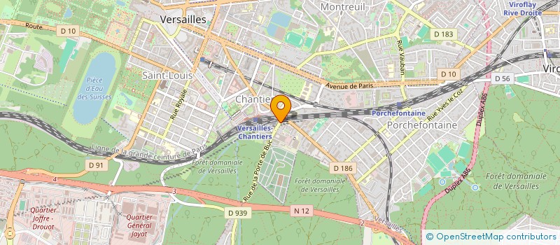 localisation de l'entreprise CAB MED GYNECOLOGIE OBSTRIQU CAMBET AZAN à VERSAILLES