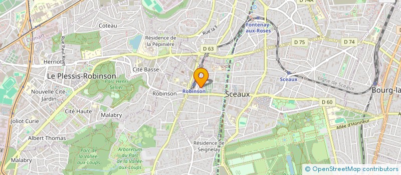 localisation de l'entreprise CAB MEDICAL DES DRS BENISTY ET POITRINE à SCEAUX