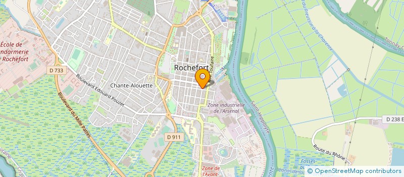 localisation de l'entreprise CAB MOTTA BIZIERE COURET VANDIER  ROCHEFORT