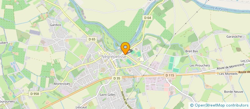 localisation de l'entreprise CAB. PASTEUR  NEGREPELISSE