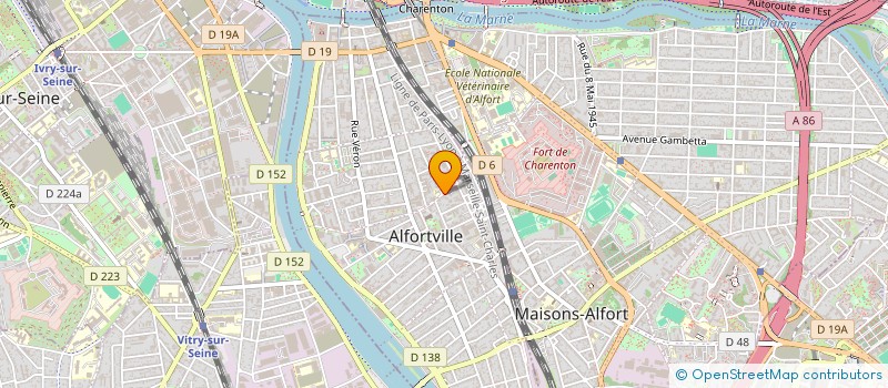 localisation de l'entreprise CAB PLUS à ALFORTVILLE