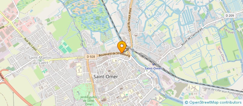 localisation de l'entreprise CAB PNEUMONOLOGIE DRS BOILEAU ET RICHARD  SAINT-OMER