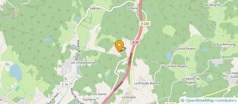 localisation de l'entreprise CAB PRODUCTION à BONNAC-LA-COTE